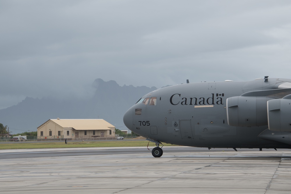 Canadian CC-177 Globemaster arrives at Marine Corps Base Hawaii for RIMPAC 2018