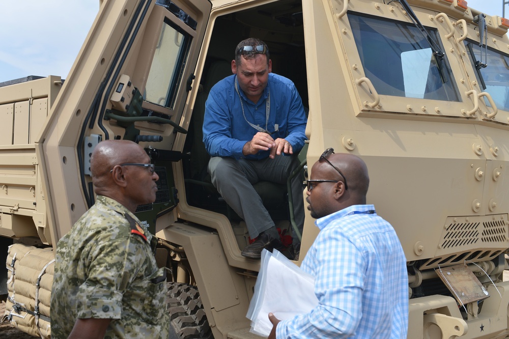 Sailors deliver vehicles to Djiboutian Army