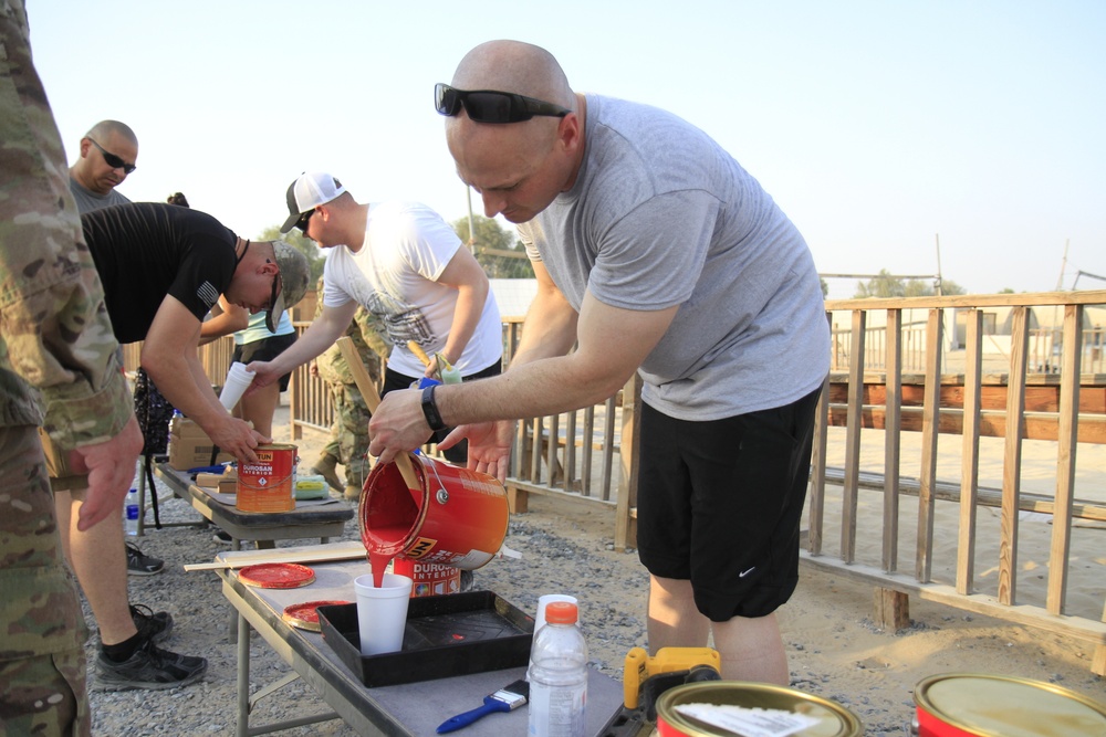 ‘America’s Thunder’ field artillery unit improves Camp Redleg through service project