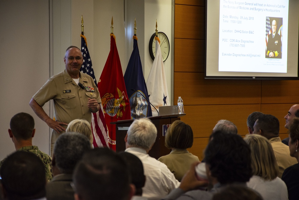 Navy surgeon general holds admiral's call