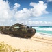 U.S. Marines with AAVs splash into RIMPAC