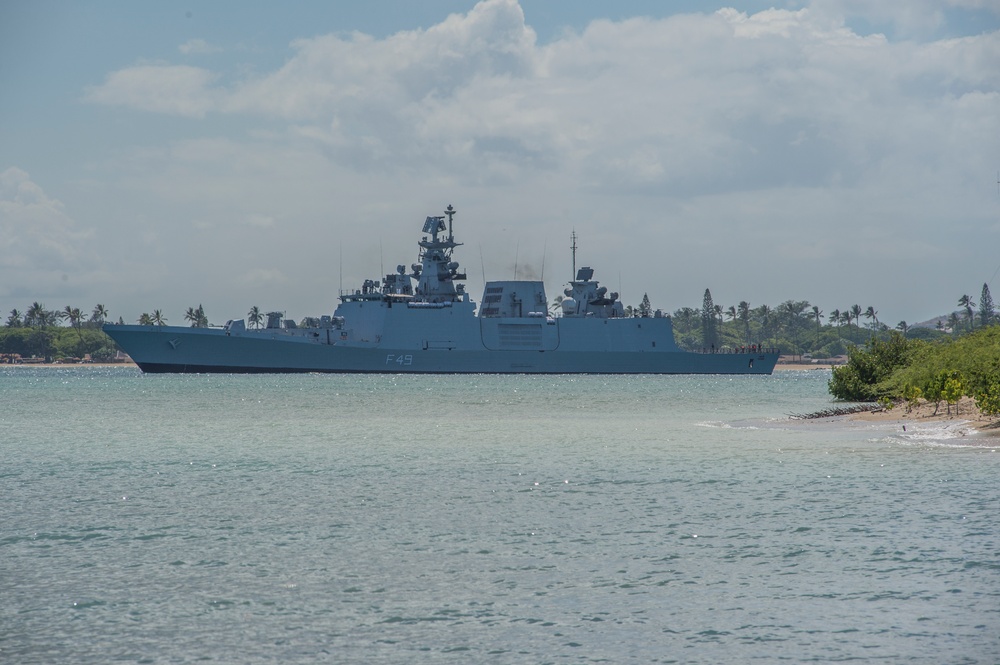 INS Sahyadri departs Joint Base Pearl Harbor-Hickam for RIMPAC 2018 INS Sahyadri departs Joint Base Pearl Harbor-Hickam for RIMPAC 2018
