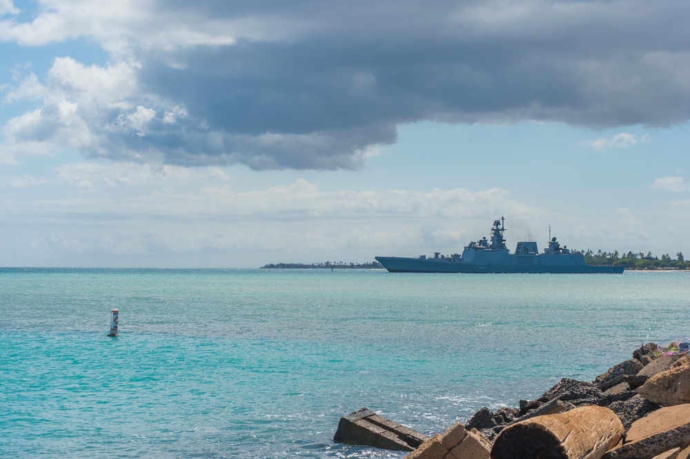 INS Sahyadri departs Joint Base Pearl Harbor-Hickam for RIMPAC 2018 INS Sahyadri departs Joint Base Pearl Harbor-Hickam for RIMPAC 2018