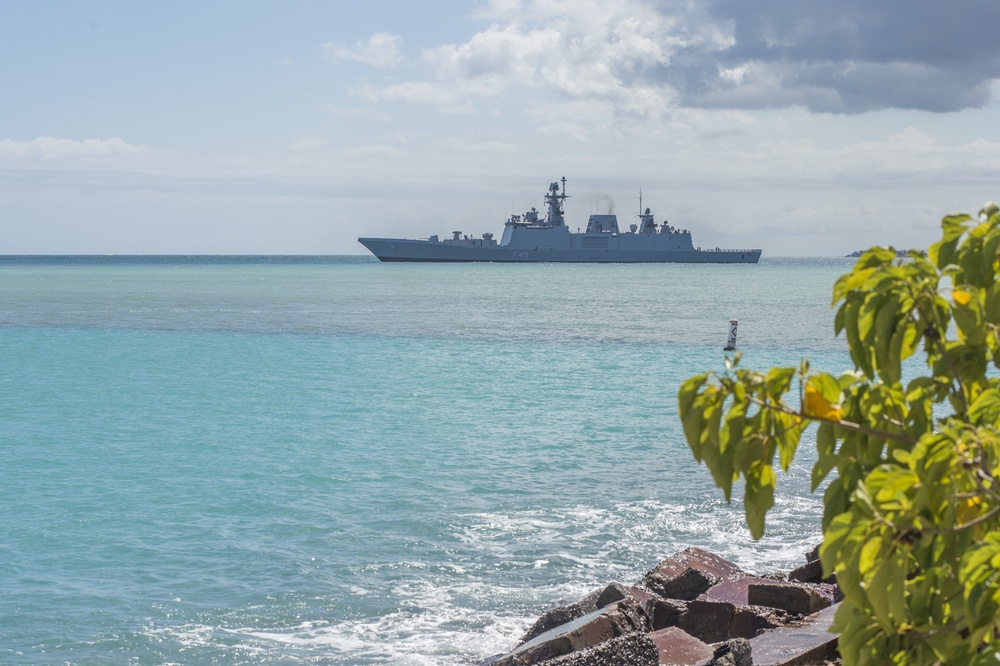 INS Sahyadri departs Joint Base Pearl Harbor-Hickam for RIMPAC 2018 INS Sahyadri departs Joint Base Pearl Harbor-Hickam for RIMPAC 2018