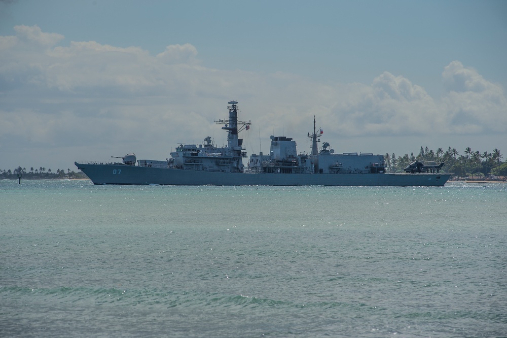 CNS Almirante Lynch departs Joint Base Pearl Harbor-Hickam for RIMPAC 2018 CNS Almirante Lynch departs Joint Base Pearl Harbor-Hickam for RIMPAC 2018