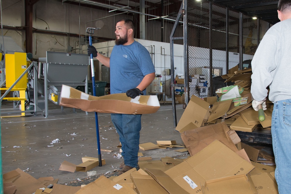 JBSA Recycling Center processes tons of recyclable materials