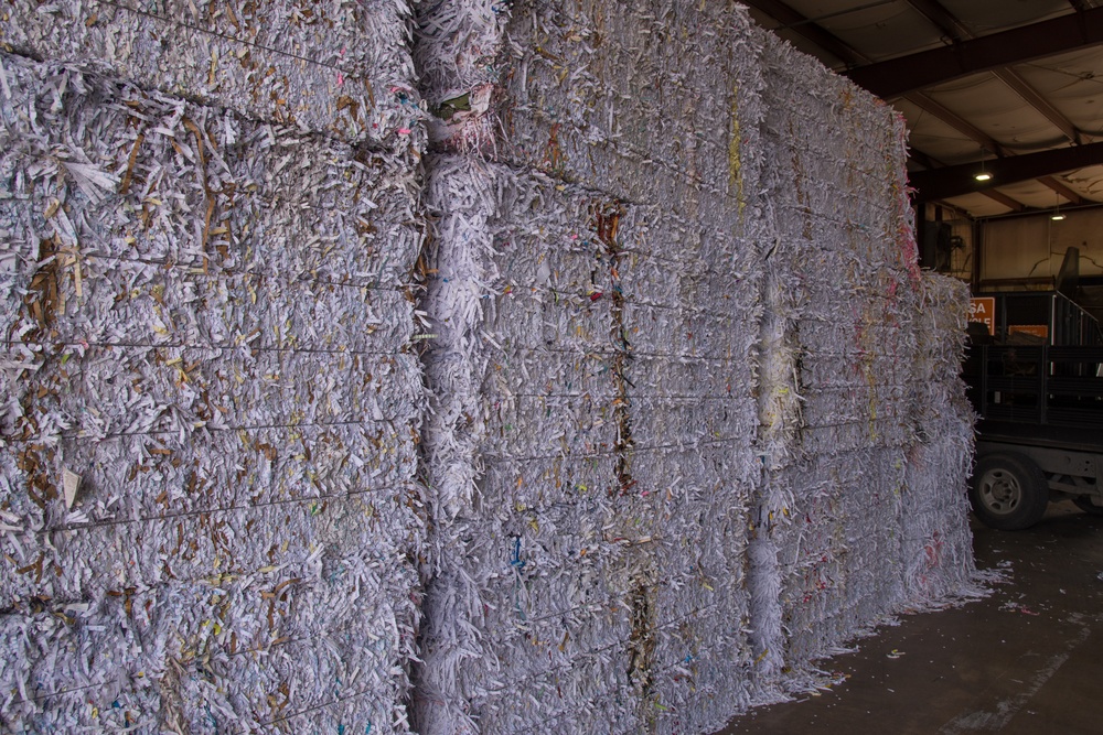 JBSA Recycling Center processes tons of recyclable materials