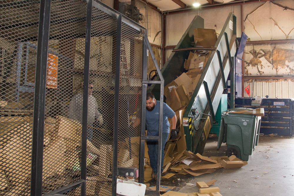 JBSA Recycling Center processes tons of recyclable materials