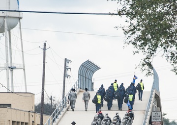 Basic Military Training Flights Marching over troop walk