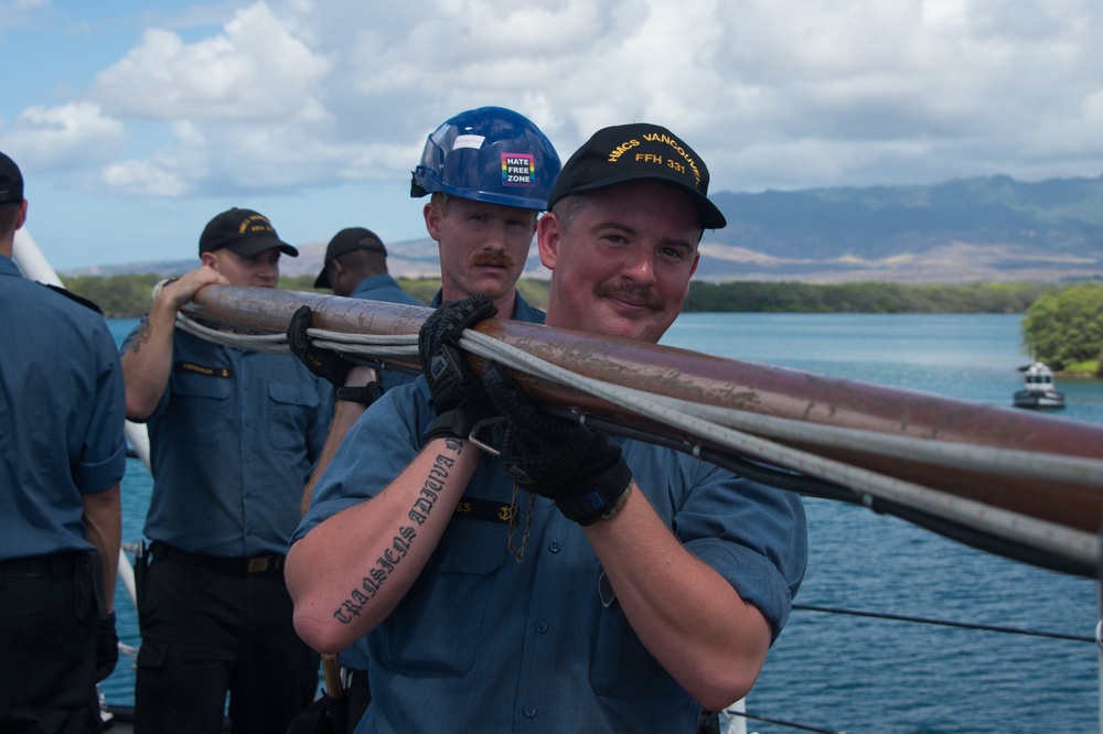 HMCS Vancouver departs for at-sea phase of RIMPAC 2018