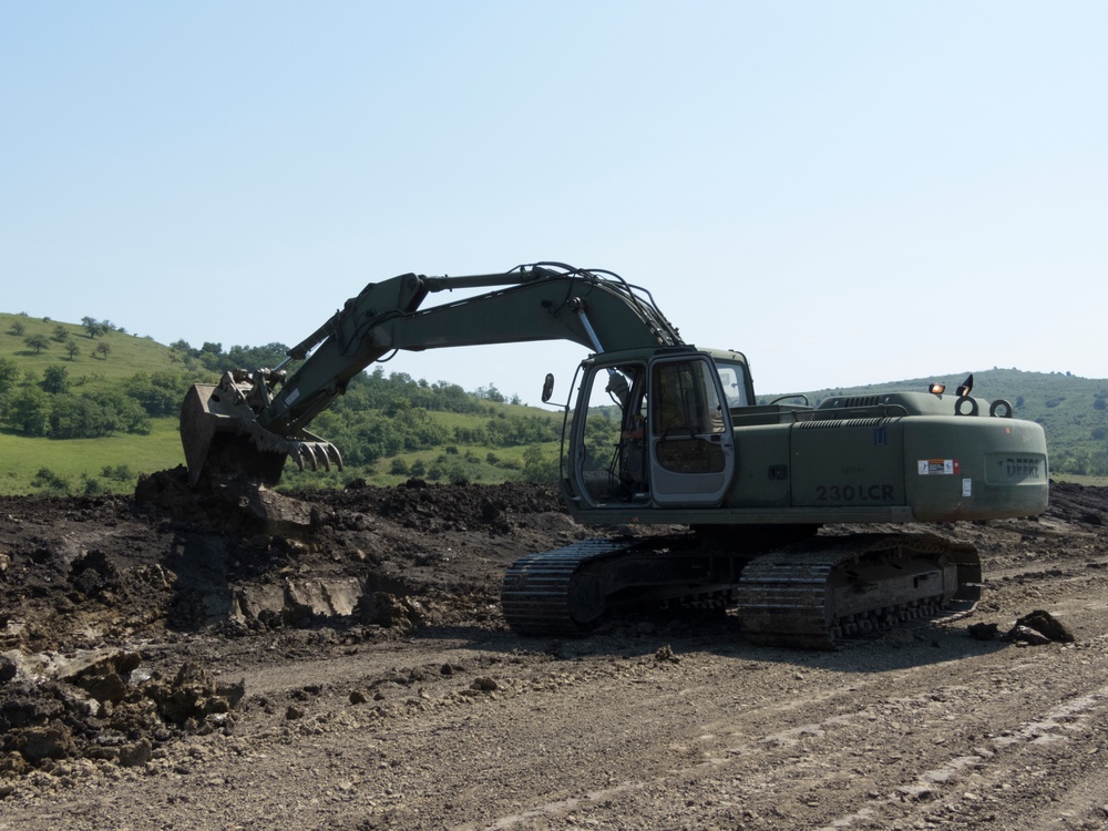 The 961st Engineer Company Combats Rain with Drainage in Romania
