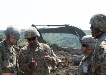 The 961st Engineer Company Combats Rain with Drainage in Romania
