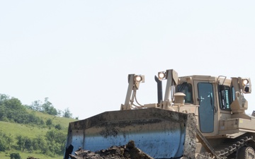 The 961st Engineer Company Combats Rain with Drainage in Romania