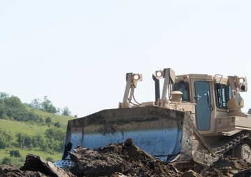 The 961st Engineer Company Combats Rain with Drainage in Romania