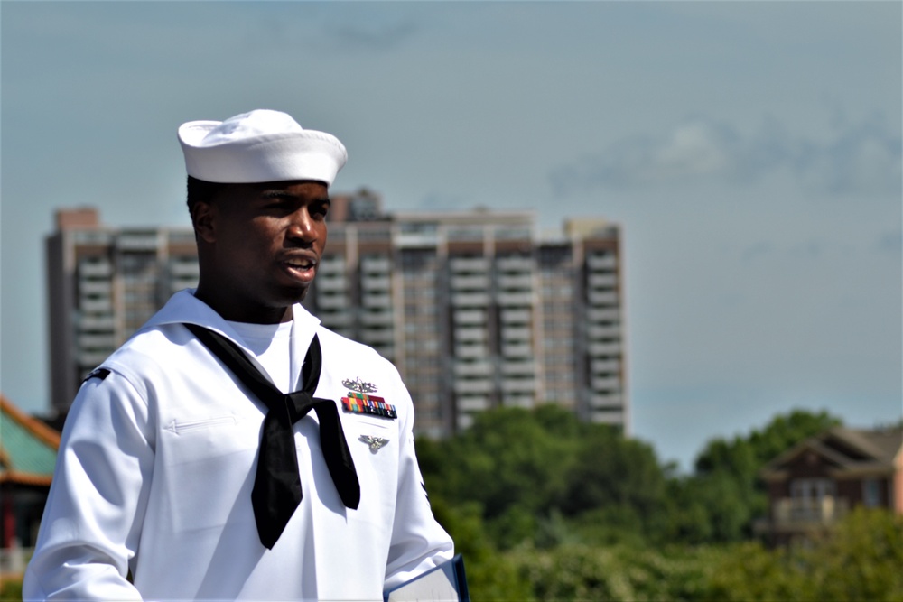 USS Wisconsin hosts another re-enlistment