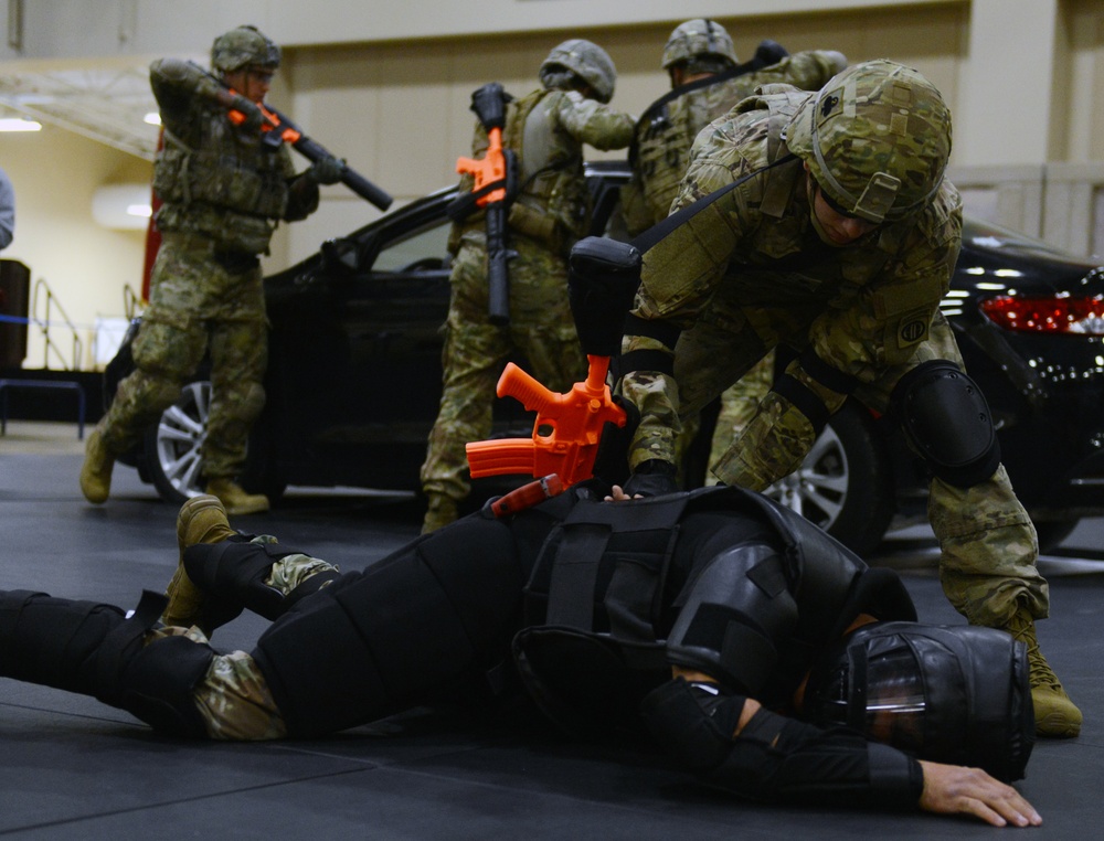Competition highlights close combat skills