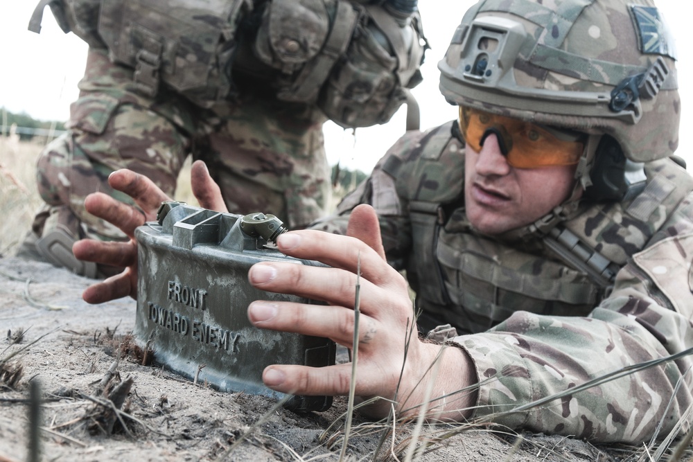 NATO Claymore Exercise at Battle Group Poland