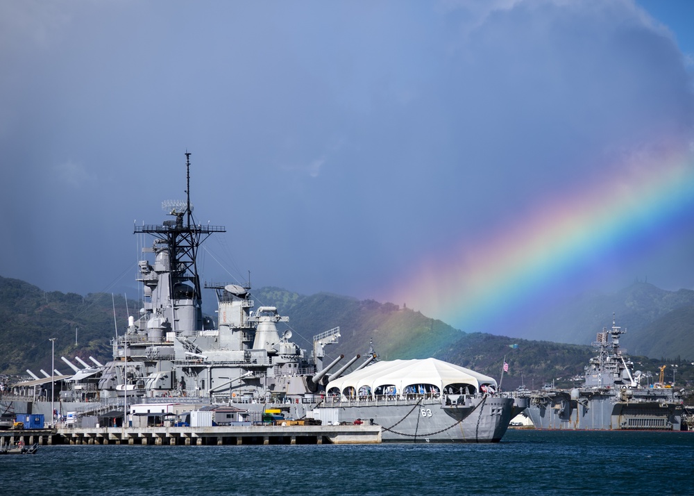 USS Missouri (BB 63) Memorial RIMPAC Rainbow