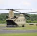 Chinook helicopter, crew supports Fort McCoy training