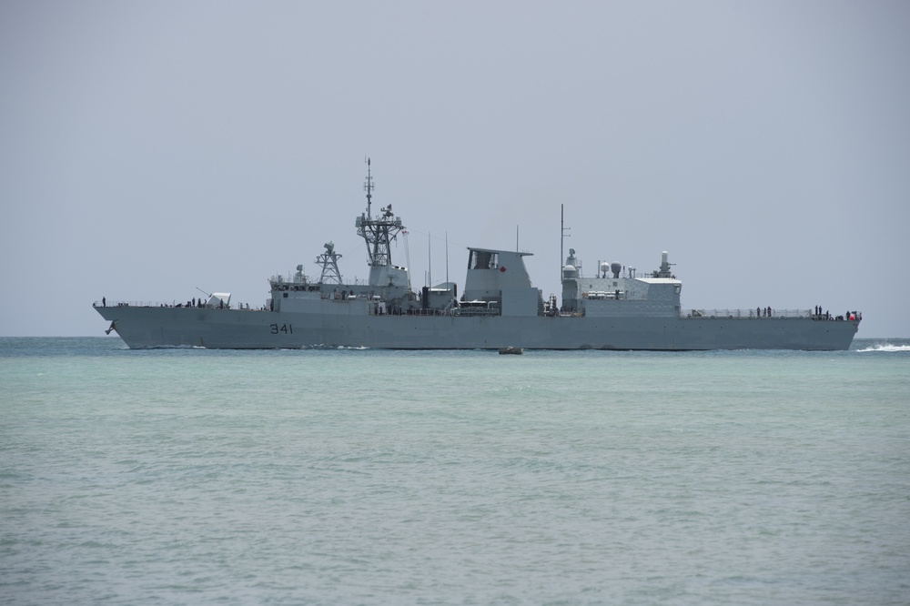 HMCS Ottawa departs Joint Base Pearl Harbor-Hickam for RIMPAC 2018