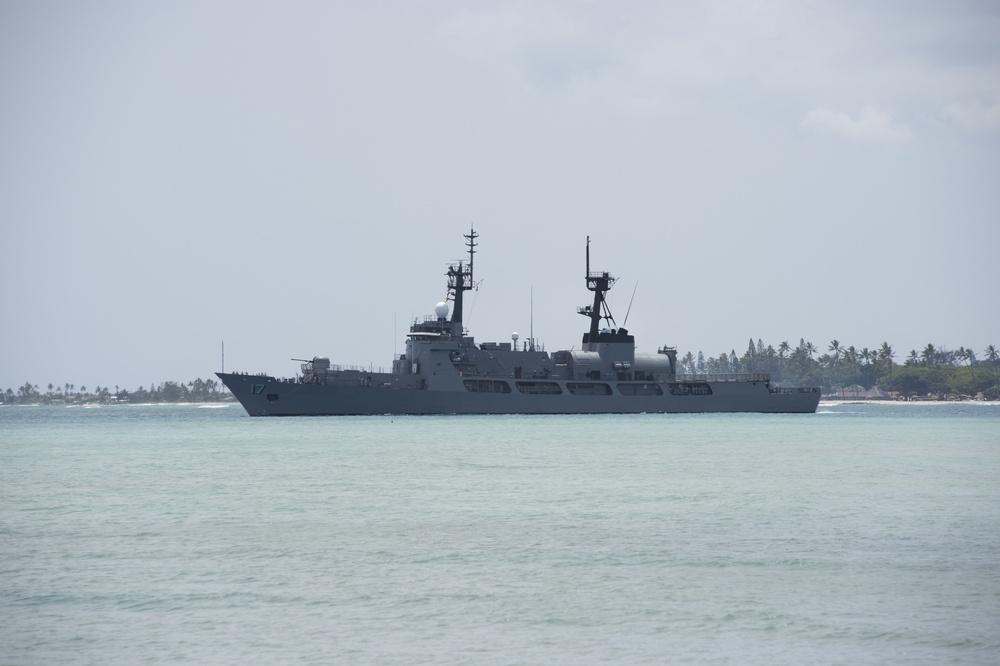 BRP Andres Bonifacio departs Joint Base Pearl Harbor-Hickam for RIMPAC 2018