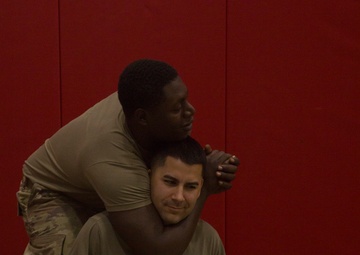 Army Soldiers participate in MCMAP training