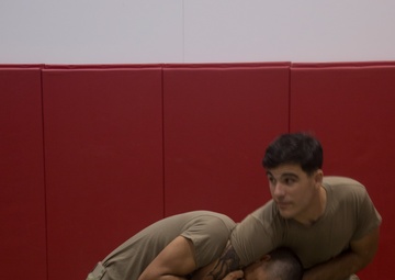 Army Soldiers participate in MCMAP training