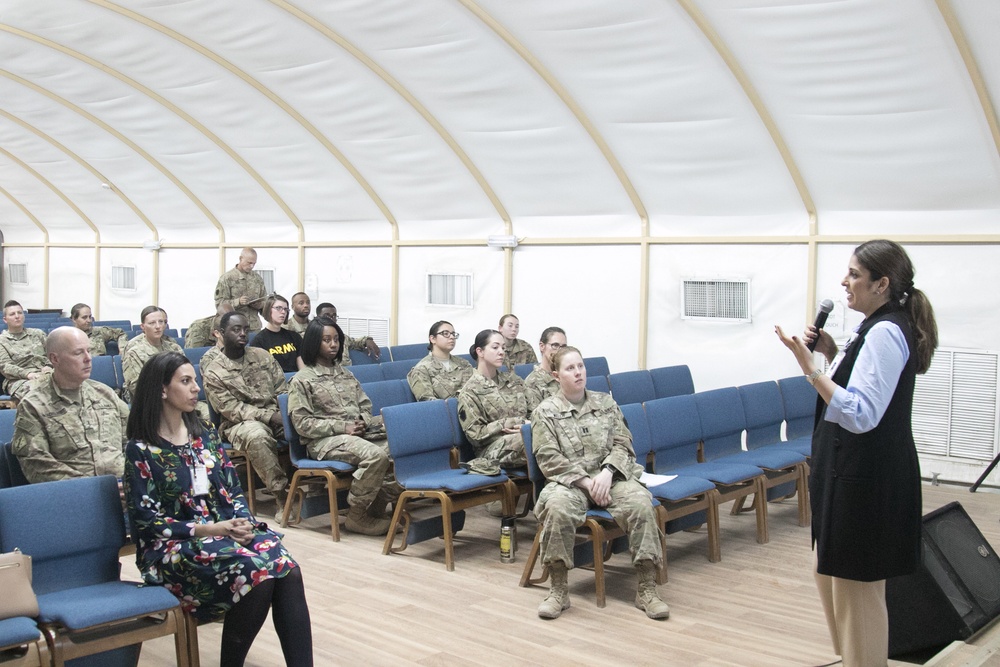 TFS Soldiers learn of opportunity to visit critically ill children at hospitals in Kuwait