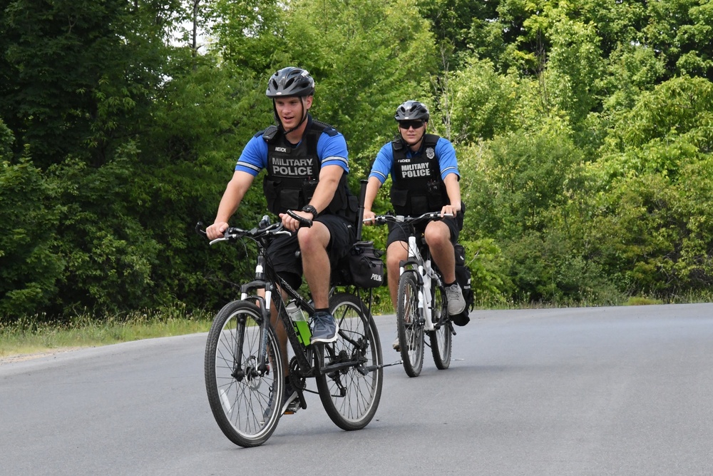 Fort Drum’s bike patrol on the move to build rapport in the community