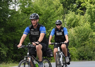 Fort Drum’s bike patrol on the move to build rapport in the community