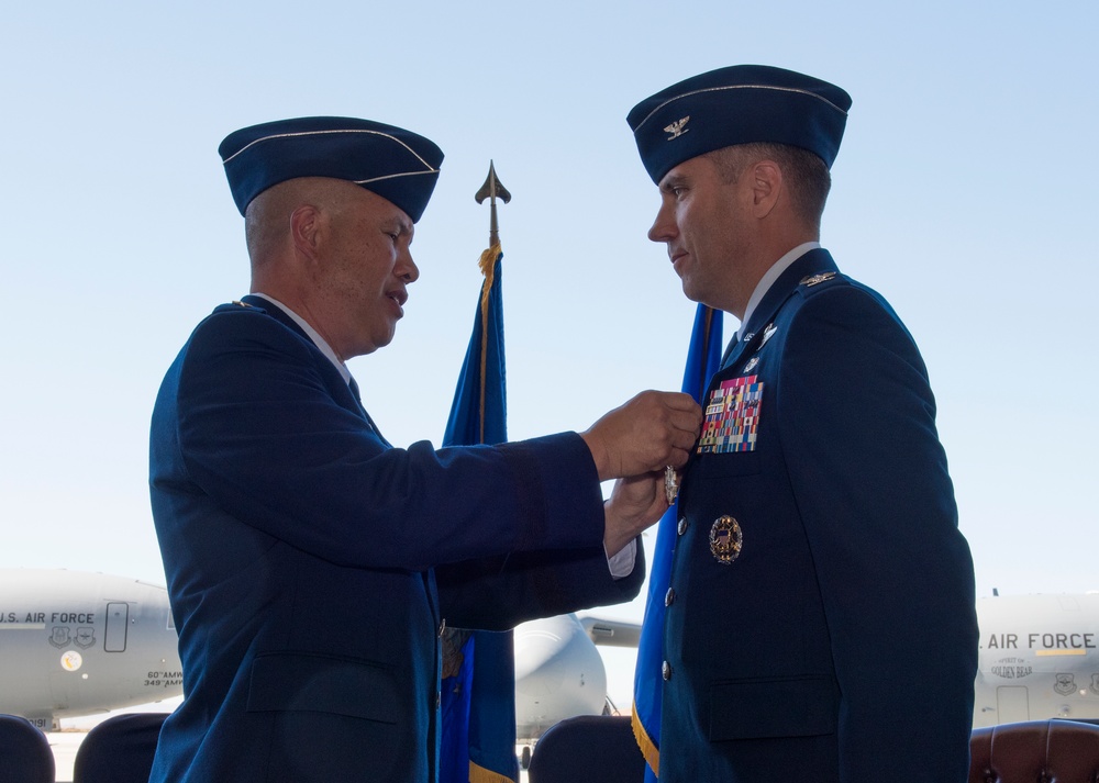 60 AMW Change of Command Ceremony, July 10, 2018