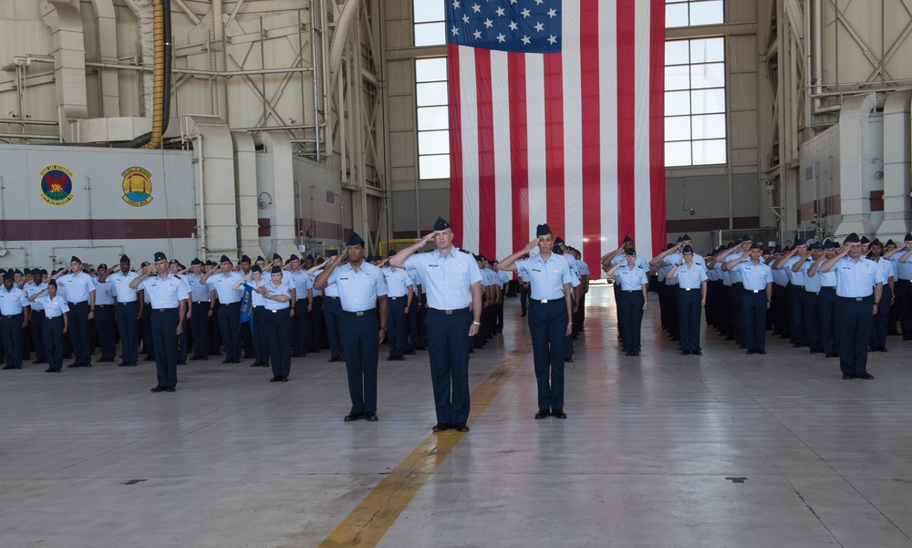 60 AMW Change of Command Ceremony, July 10, 2018