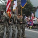 Honor Guard marches in parade