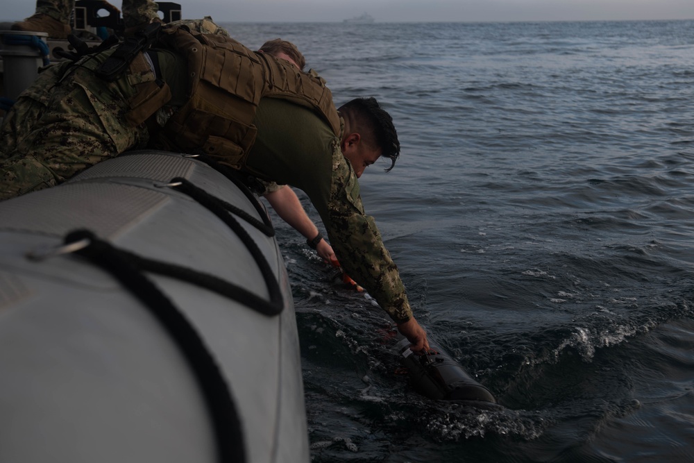 Explosive Ordnance Disposal Mobile Unit ONE  conducts operations