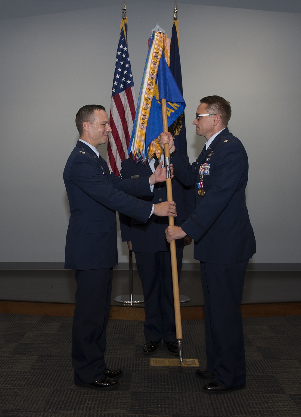 Col. Zaker relinquishes command