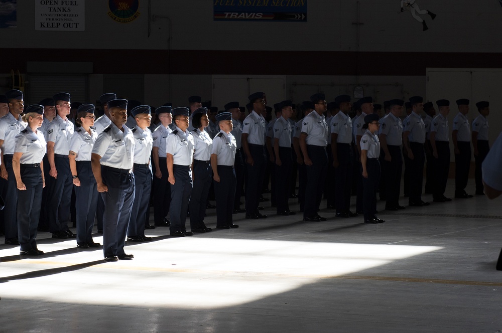 60 AMW Change of Command Ceremony, July 10, 2018