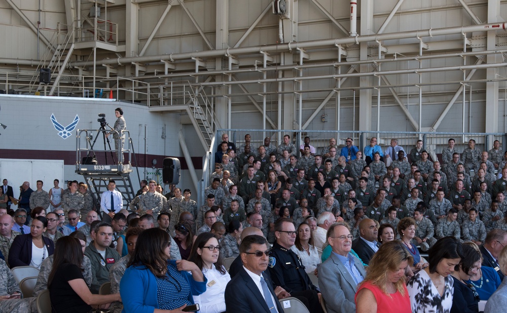 60 AMW Change of Command Ceremony, July 10, 2018