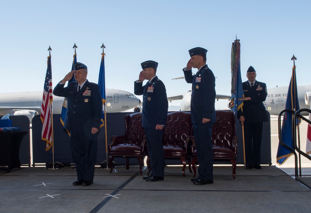 60 AMW Change of Command Ceremony, July 10, 2018