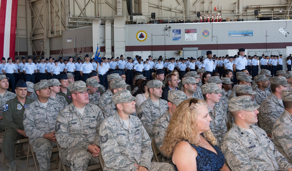 60 AMW Change of Command Ceremony, July 10, 2018