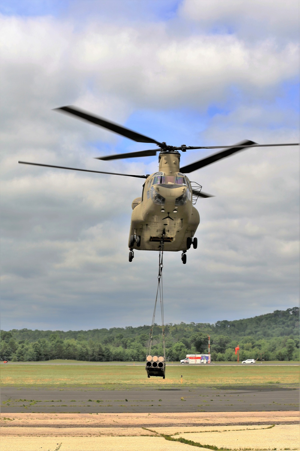 Sling-load training with 89B Ammunition Supply Course at Fort McCoy