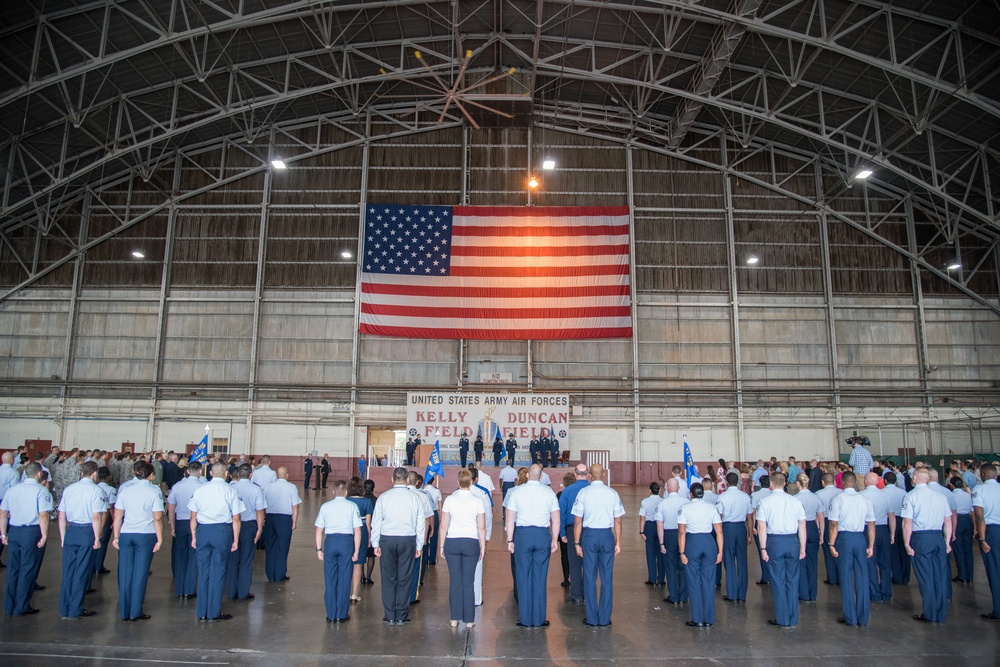 37th TRW Change of Command