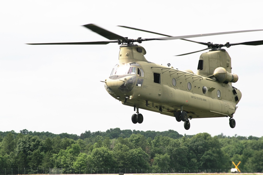 Sling-load training with 89B Ammunition Supply Course at Fort McCoy