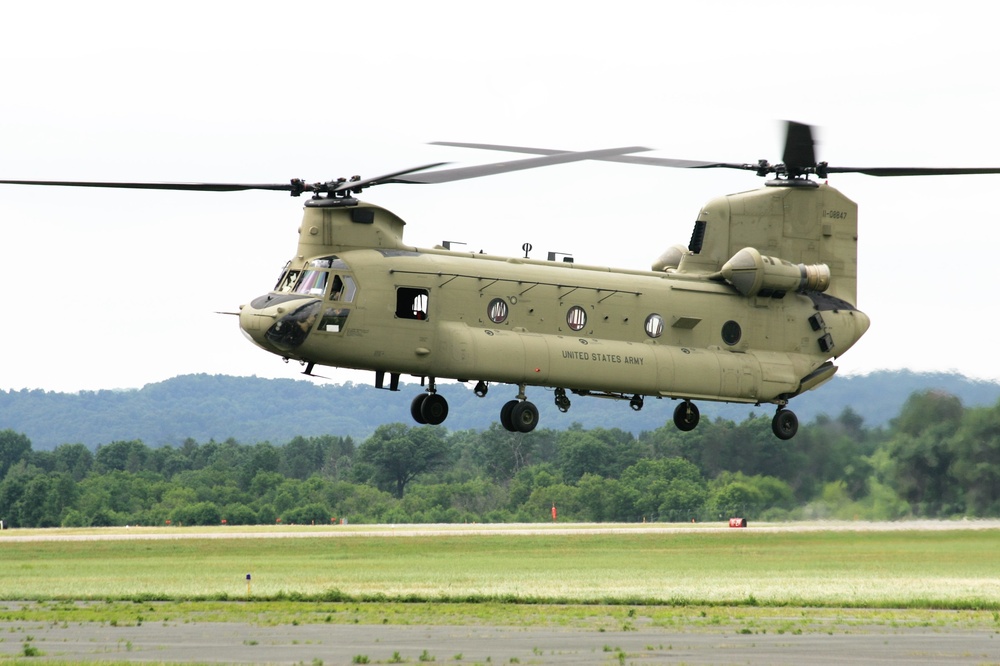 Sling-load training with 89B Ammunition Supply Course at Fort McCoy