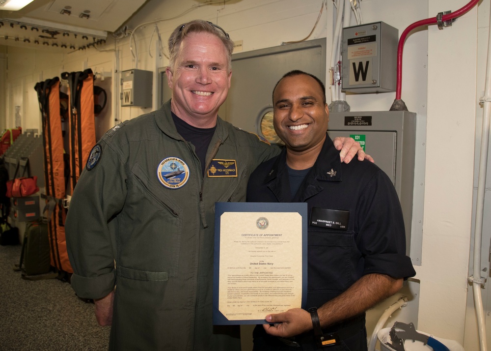 USS Gerald R. Ford Meritorious Advancement