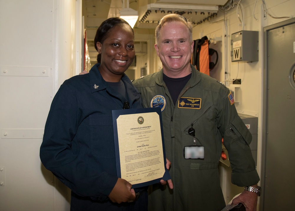 USS Gerald R. Ford Meritorious Advancement