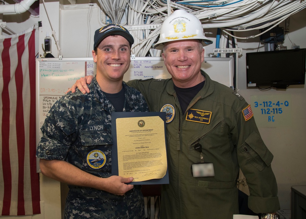 USS Gerald R. Ford Meritorious Advancement