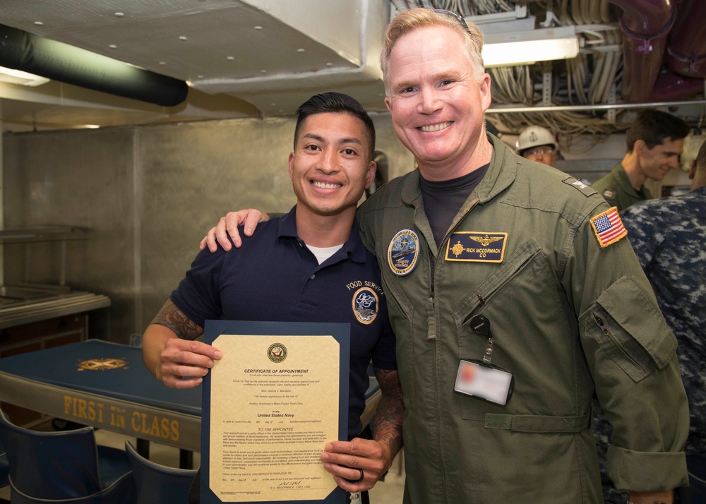 USS Gerald R. Ford Meritorious Advancement