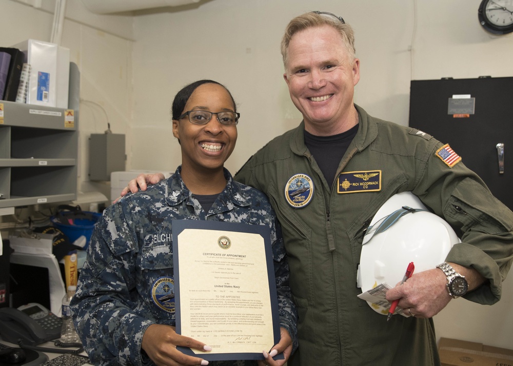 USS Gerald R. Ford Meritorious Advancement