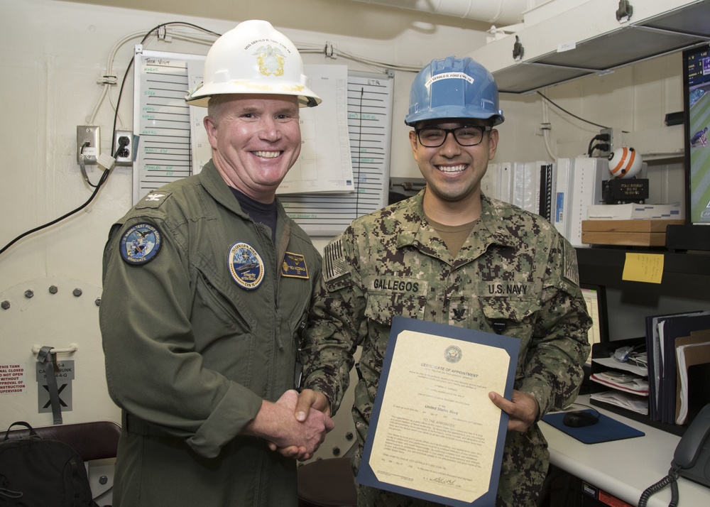 USS Gerald R. Ford Meritorious Advancement