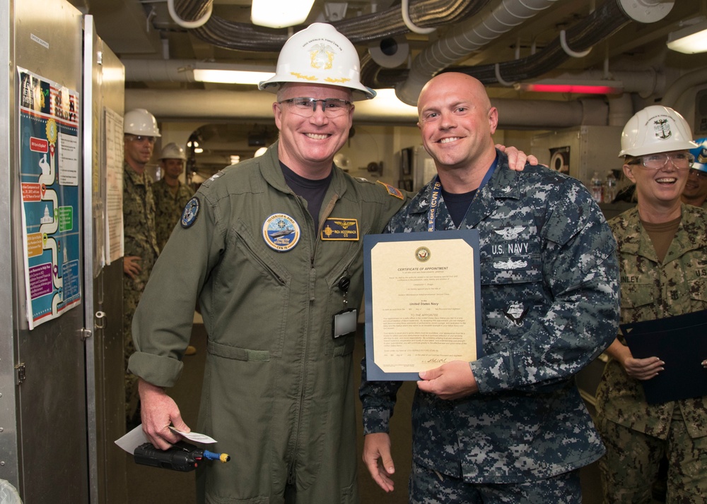 USS Gerald R. Ford Meritorious Advancement